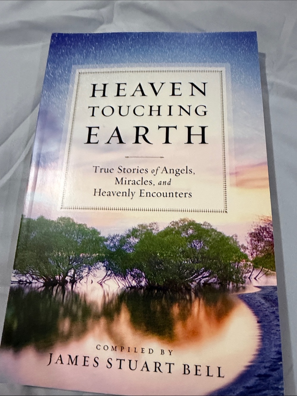 Heaven Touching Earth - Inspirational Home Accent Book (Blue, Green)